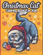 Christmas Cat Coloring Book for Kids