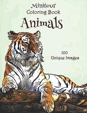 Minitour Coloring Book, Animals