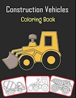 Construction Vehicles Coloring Book