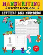 Handwriting Practice Workbook Letters and Numbers