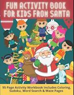 Fun Activity Book For Kids From Santa