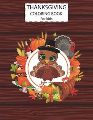 Thanksgiving Coloring Book For Kids