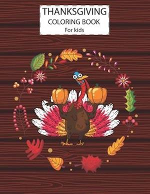 Thanksgiving Coloring Book For Kids