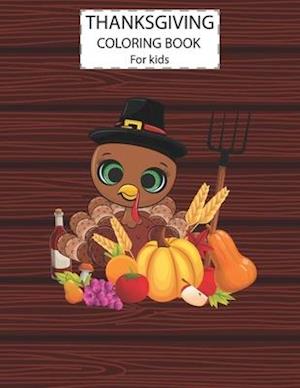 Thanksgiving Coloring Book For Kids