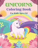 UNICORNS Coloring Book For Kids Ages 4-6