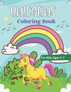 UNICORNS Coloring Book For Kids Ages 5-7