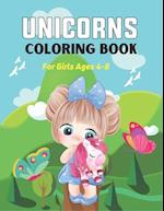 Unicorns Coloring Book for Girls Ages 4-8