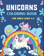 Unicorns Coloring Book for Girls Ages 4-6