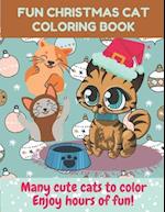 fun Christmas cat coloring book