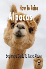 How To Raise Alpacas