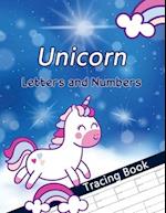 Unicorn Letters and Numbers Tracing Book