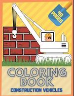 Construction Vehicle Coloring Book