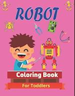 ROBOT Coloring Book For Toddlers