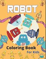 ROBOT Coloring Book For Kids