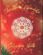 Merry Christmas Mandala Coloring Book