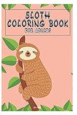 sloth coloring book for adults