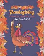 Thanksgiving Coloring Book for Kids Ages 2-3-4-5-6-7-8