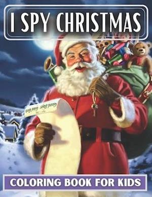 I Spy Christmas Coloring Book For Kids