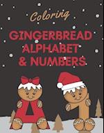 Coloring Gingerbread Alphabet & Numbers