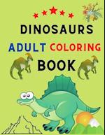 Dinosaurs adult coloring book