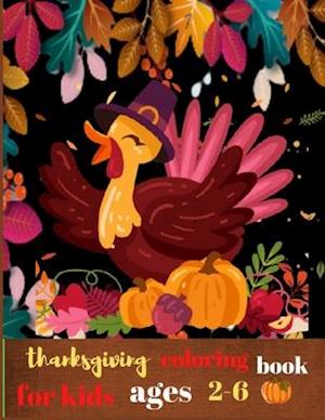Thanksgiving coloring book for kids ages 2-6