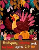 Thanksgiving coloring book for kids ages 2-6