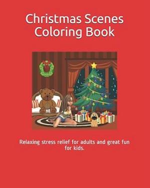 Christmas Scenes Coloring Book