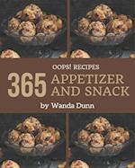 Oops! 365 Appetizer and Snack Recipes