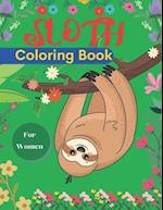 SLOTH Coloring Book For Women