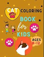 Cat coloring book for kids ages 8-12