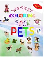 My Best Coloring Book Pets