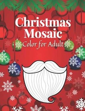 Christmas Mosaic Color For Adult