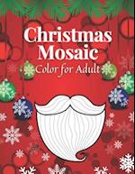 Christmas Mosaic Color For Adult