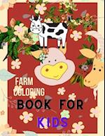 Farm coloring book for kids