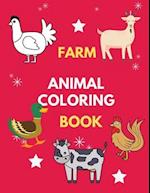 Farm animal coloring book