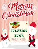 Merry Christmas Coloring Book For Kids