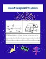 Alphabet tracing book for preschoolers