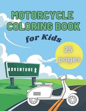 Motorcycle Coloring Book for Kids