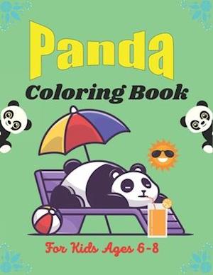 PANDA Coloring Book For Kids Ages 6-8