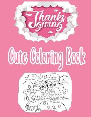 Cute Thanksgiving Coloring Book