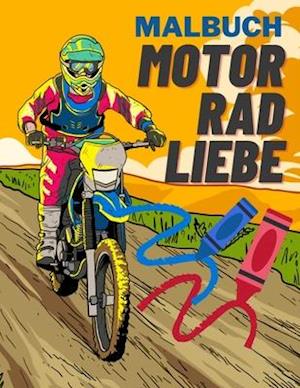 Motorrad Liebe Malbuch