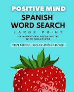 Positive Mind Spanish Word Search - Mente Positiva Sopa de Letras