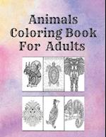 Animals Coloring Book For Adults