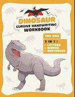 Dinosaur Cursive Handwriting Workbook