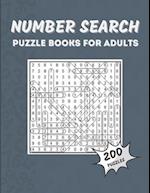 Number Search Puzzle Book for Adults: 200 Fun and Challenging Number Search Puzzles 