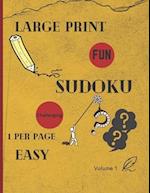Large Print Sudoku 1 Per Page Easy