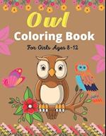 Owl Coloring Book For Girls Ages 8-12