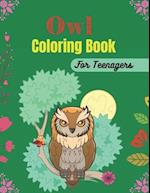 Owl Coloring Book For Teenagers