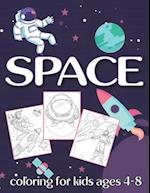 Space Coloring For Kids Ages 4-8