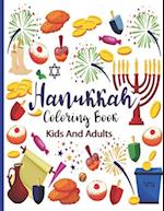 Hanukkah Coloring Book For Kids And Adults